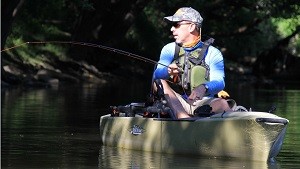Ed Roden fly fishing the Flint River. Photo by Aaron Rubel