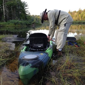 Kayak Fishing Upper Peninsula Michigan Wilderness Brook Trout Lake